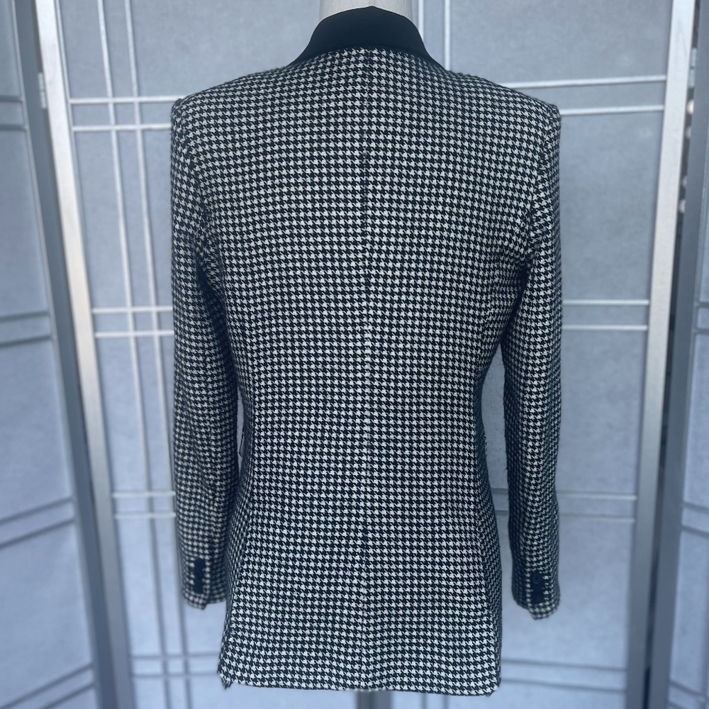 Veronica Beard Black/White Houndstooth Khan Dickey Ja… Gem
